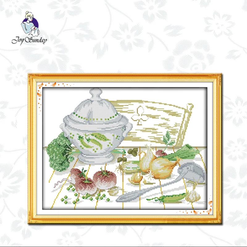

Joy Sunday,cross stitch embroidery kit,11CTor14CT Printed Fabric,cross stitch kits embroidery needlework sets