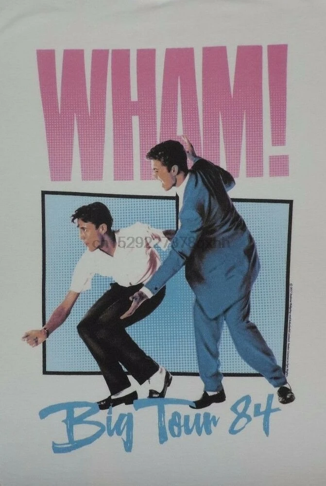 Wham T Shirt Big Tour 84 WHAM George Michael 80s Retro Tee Music POP wham-t-shirt-big-tour-84-wham-george-michael-80s-retro-tee-music-pop