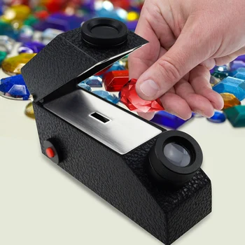 

LBER Gem Instrument Gem Tool Gem Refractometer Diamond Detector External with Light Source Measurement Range: 1.30 - 1.81RI