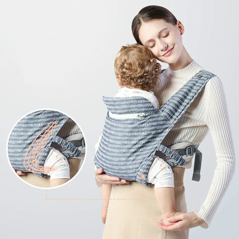Portable Baby Carrier Sling Child Suspenders Kangaroo Carrier 360 Ergonomic Front Facing Backpack