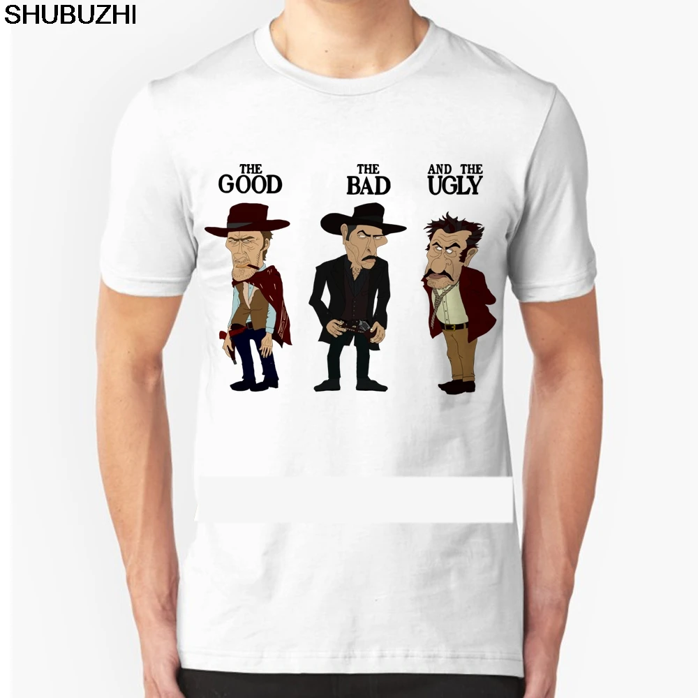 The Good The Bad and The Ugly T-Shirt Clint Eastwood T Shirt Short Sleeve Men's T-shirt Cotton Summer Men Clothing TOP TEE