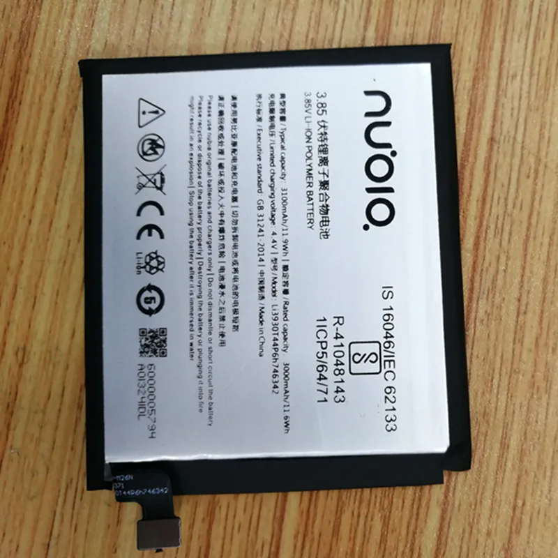 Качественный аккумулятор Li3930T44P6h746342 для zte Nubia Z17S NX595J 3100 мАч+ Бесплатные инструменты