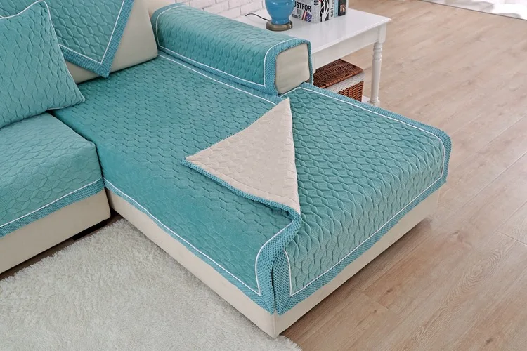 Супер мягкий чехол для дивана короткая плюшевая подушка для сидения чистый цвет плед-чехол для дивана гостиная Угловой стул диван полотенце