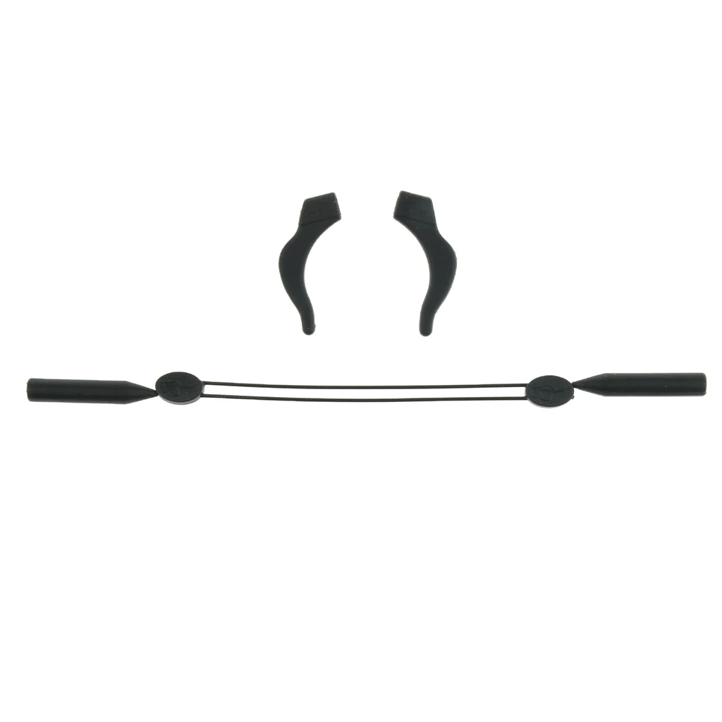 Silicone Eyeglasses Glasses Sunglasses Strap Sports Band Cord Holder with Anti-slip Covers