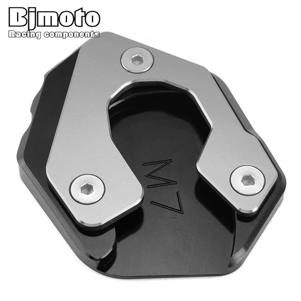 

BJMOTO For Yamaha MT07 MT 07 2014 2015 2016 2017 2018 2019 Kickstand Side Kick Stand Pad Plate Base