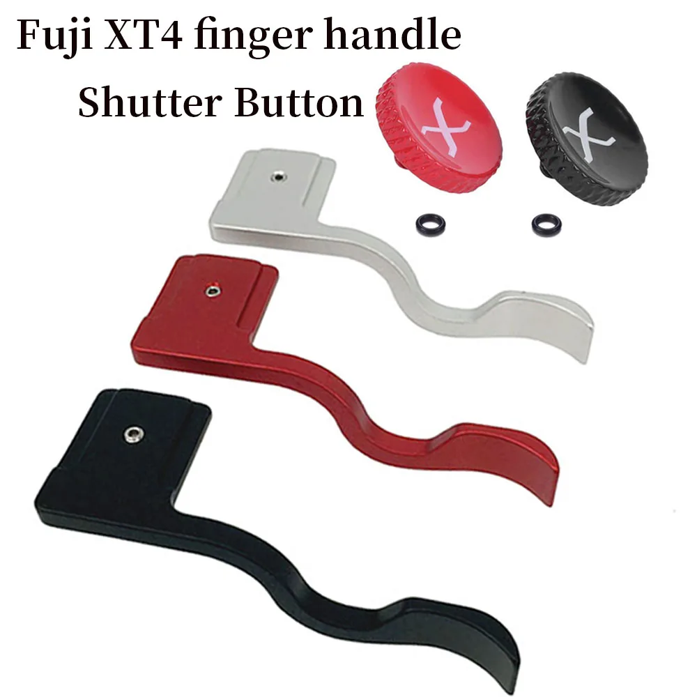 In Lega Di Alluminio Fuji Hot Shoe Cover Xt4 Mirrorless Fotocamera Pulsante Di Scatto X-T4 Dito Maniglia Fuji Rame Pulsante Otturatore