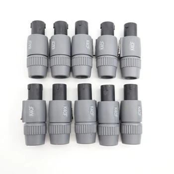 

10pcs/lot use for Neutrik NL4FC Professional 4-core Speakon connector speaker plug Gray