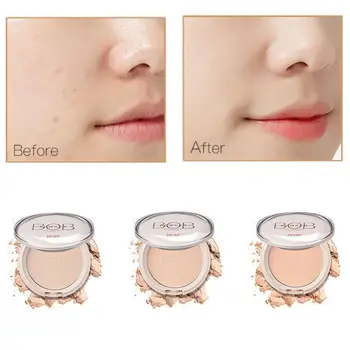 

Compact Powder Oil Control Matte Makeup Setting Pressed Powder Up Finish Pores Invisible Natural Mate Make T2B0