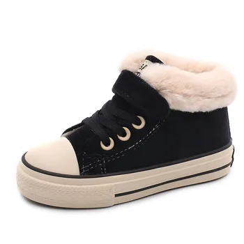 

Babaya Children Cotton-Padded Shoes Girls Snow Boots 2020 Winter New Boys Plus velvet Warm fashion kids Casual Shoes