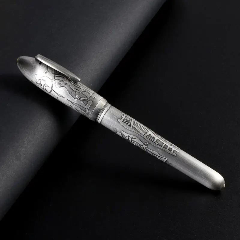 Роскошный гравировальный узор авторучка Средний NIB 0,7 мм ручки для подписи Бизнес Офис Школьные письменные принадлежности инструмент