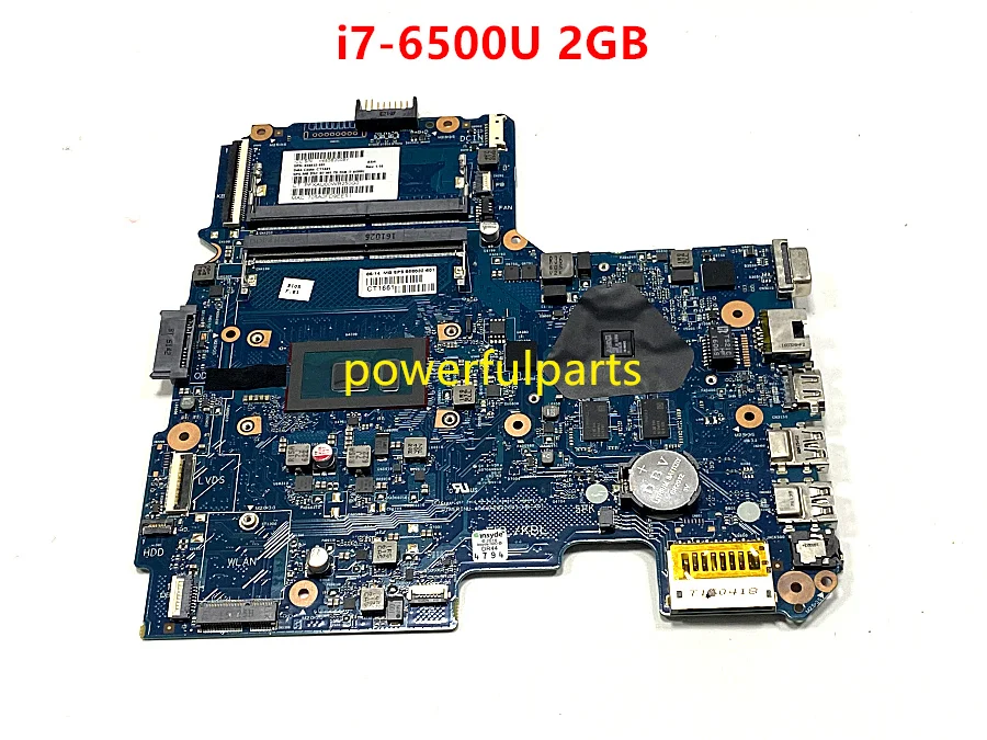 100% working for HP 14-AR 14-AM motherboard with i7-6500 cpu+AMD graphic 2G 858032-601 6050A2822501-MB-A01 tested ok motherboard pc