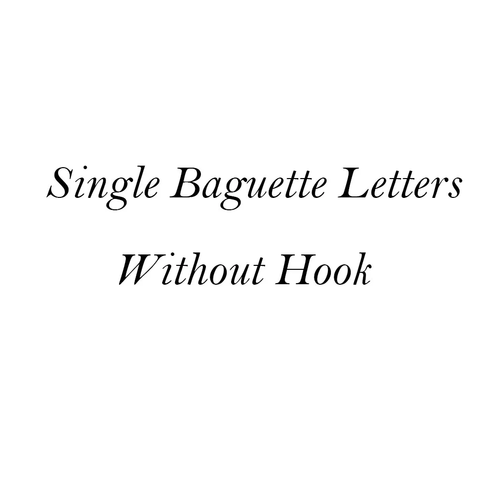 Single Baguette Letters without hook wholesale | Украшения и аксессуары