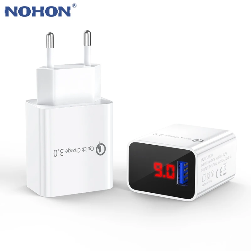 5v 3a usb c Quick charge 3.0 USB Charger for iPhone 12 11 6 7 8 Xiaomi Samsung Huawei 5V 3A Digital Display Fast Charging Wall Phone Charger usb c 5v 3a