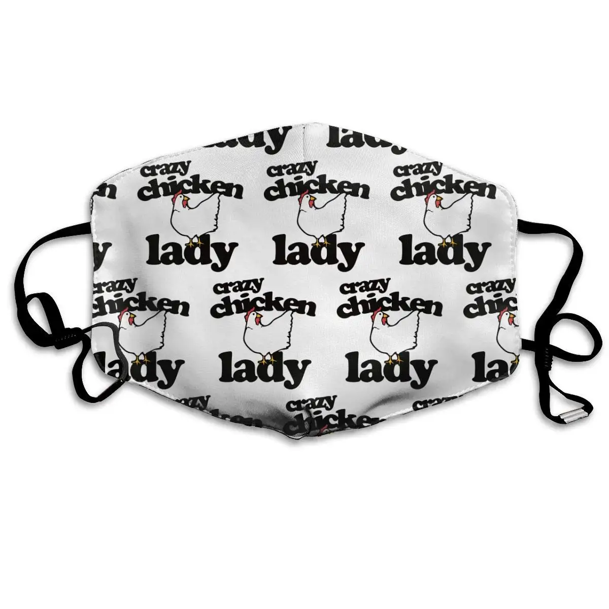 

Garde Art Studio Face Mask Comfy & Funny Fashion Dust-Proof Masks, Crazy Chicken Lady Protective & Warm Windproof Mouth Mask