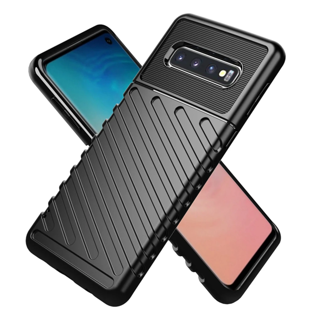 OTAO, мягкий силиконовый чехол для Galaxy samsung S8, S9, S10 Plus, Note 8, 9, 10 Pro, A10E, 3D, в полоску, противоударный, защитный чехол для телефона, Coque