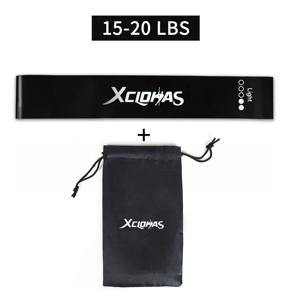 XC LOHAS Эспандеры 10-50lbs спортзал для йоги и пилатеса Обучение Фитнес резинки 5 уровень экспандер Кроссфит резиновые петли унисекс - Цвет: Light with bag