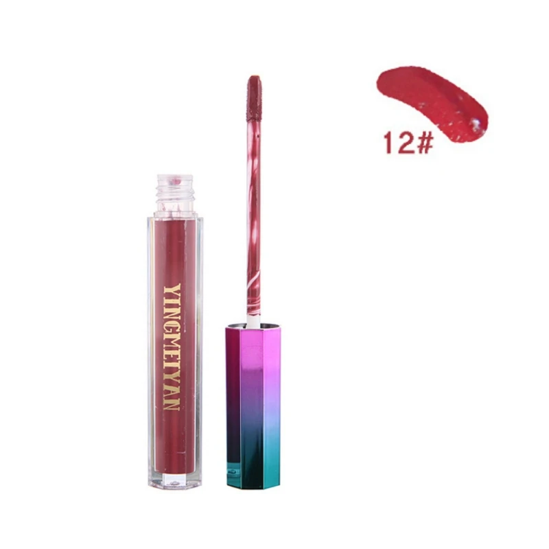 Армейский зеленый 1 Pcs Matte Lip Gloss Maquiagem Liquid Lipstick Women Make up Cosmetics Lip Batom Beauty Maquiagem Lips Makeup - Цвет: Армейский зеленый
