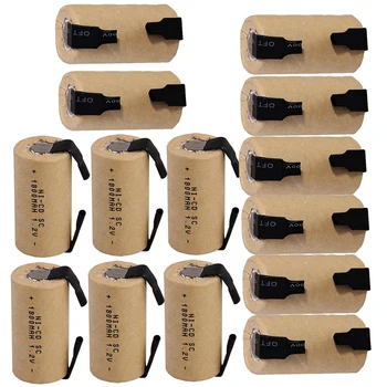 

True capacity! 14 pcs SC battery subc battery rechargeable nicd battery replacement 1.2 v accumulator 1800 mah power bank