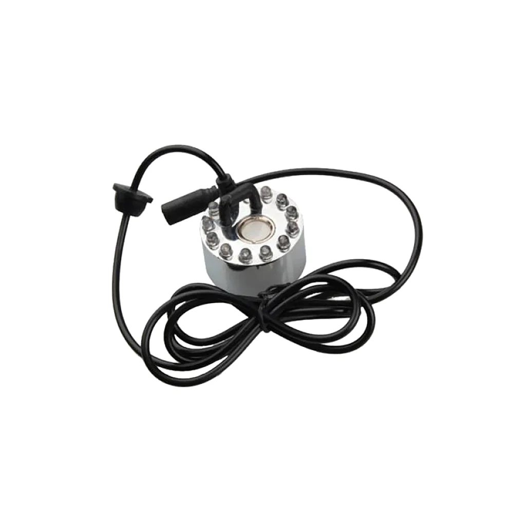 12 LED Lights Fog Mist Maker Fogger Machine for Fountain Pond Aquarium Fish Tank