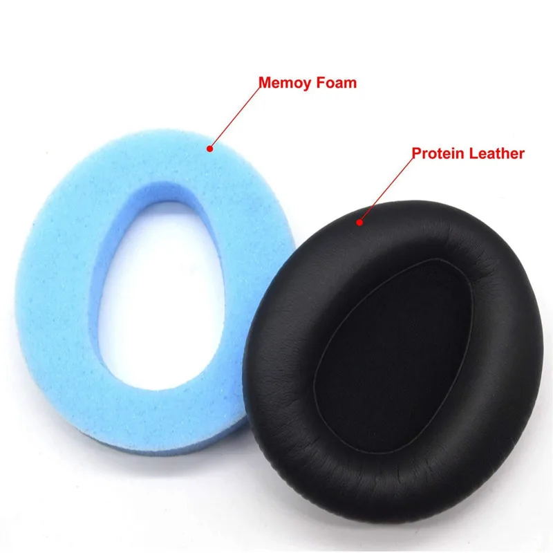 Замена амбушюры для sony MDR-10RBT MDR-10RNC MDR-10R наушники амбушюры крышка Memory Foam из мягкой кожи подушечки для наушников с эффектом Ew