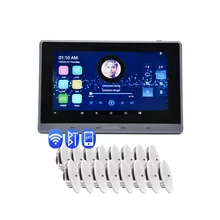 

WIFI In Wall Amplifier BT Android Smart Home Power Audio Music System 7 inch Display Player Connect To TV