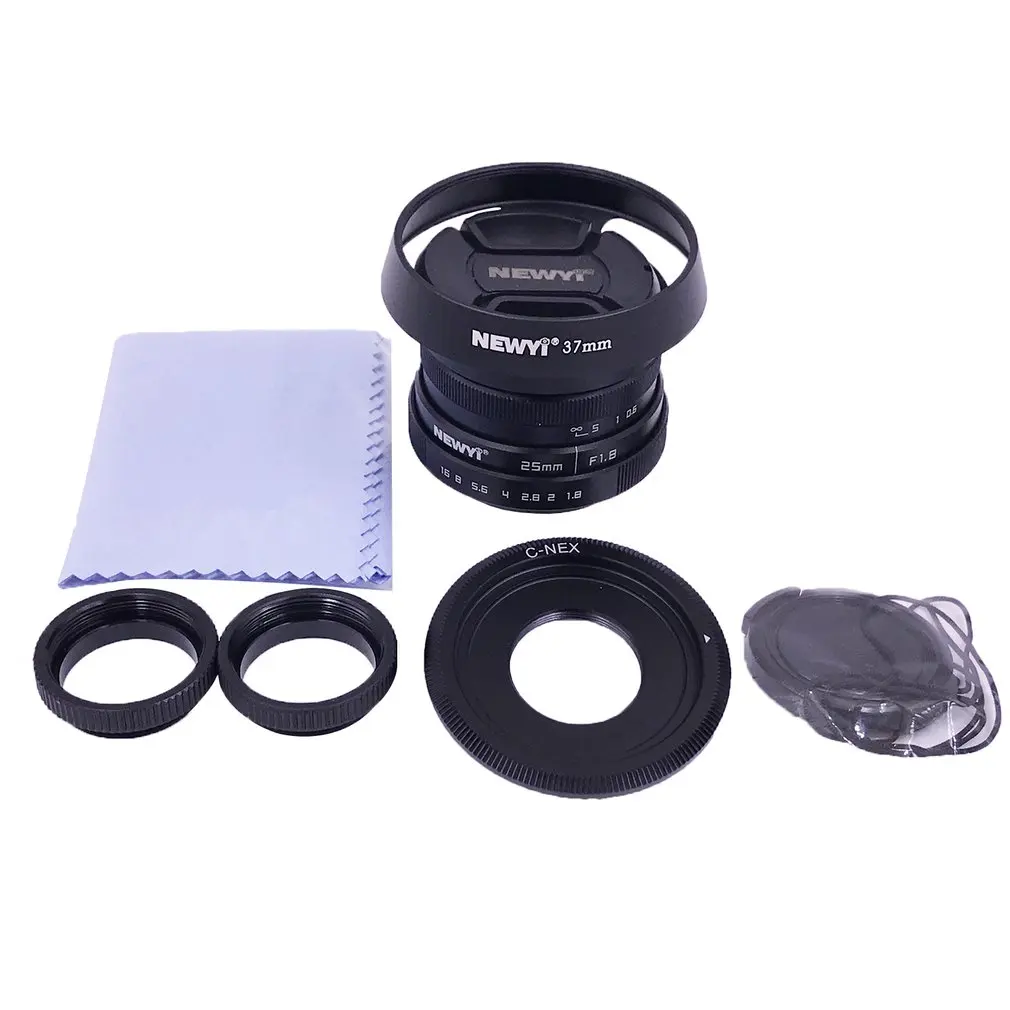 

MINI 25 B+NEX Manual Focus CCTV Movie Lens For Canon For Nikon For Sony E Mount For Fuji Mirrorless Camera