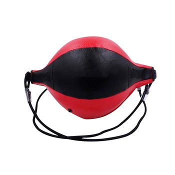 

Inflator Boxing Speed Ball Double End Boxing Ball with Elastic Rope For Muay Thai Boxing Punching Dodge Sandbag Punching Bag,Red
