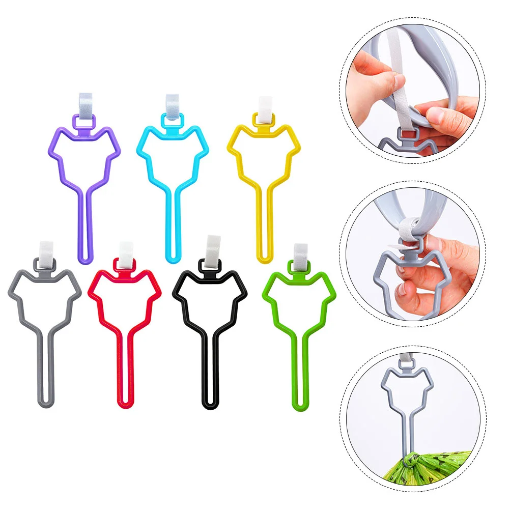 7pcs Hands Free Dog Poop Bag Holder Carrier Waste Knot Dispenser |