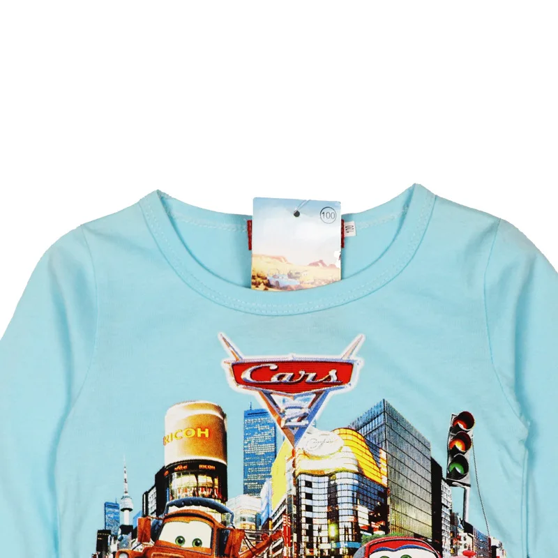 Детская футболка с длинными рукавами г., Новое Стильное пальто из хлопка в стиле Криса Базовая рубашка общая мобилизация автомобиля молния McQueen