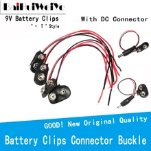 Adaptateur de batterie 9V, 10 pièces, connecteur à pression, porte fils, prise DC 5.5x2.1, câble d'alimentation pour prise Arduino bricolage