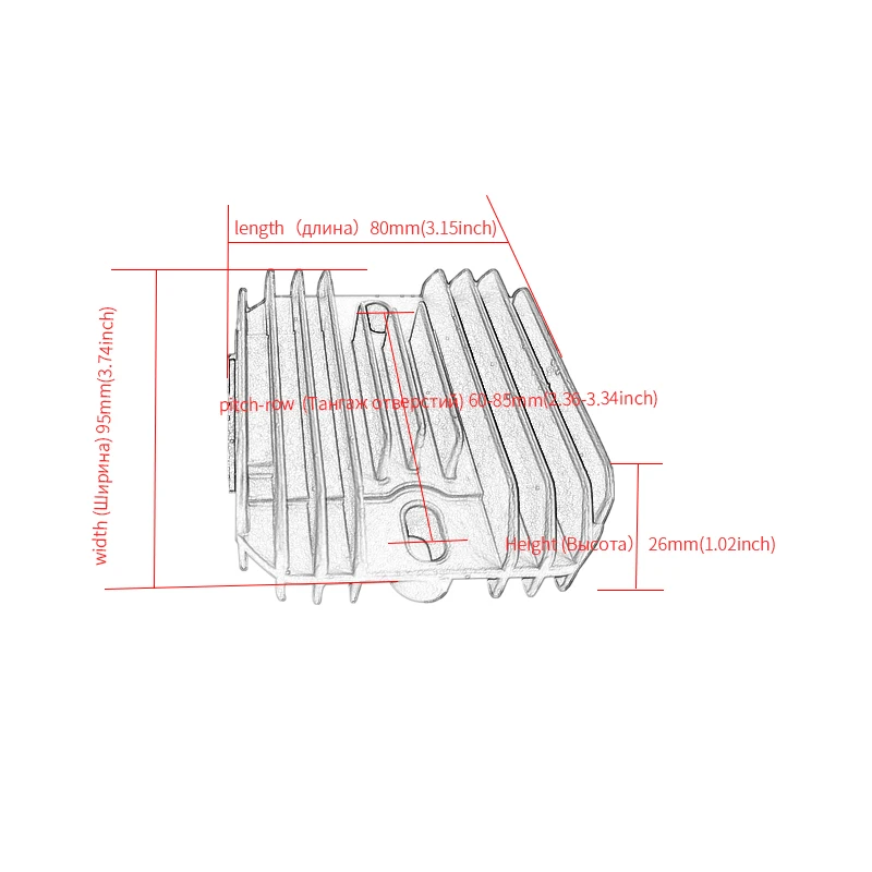 Регулятор напряжения мотоцикла для Suzuki GSXR600 97-05 GSXR750 96-05 GSXR1000 01-04 мотоцикл зажигания DC 12 В черный металл