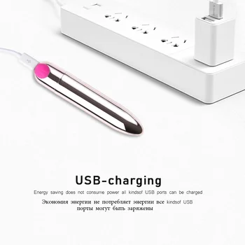 USB Rechargeable Mini Bullet Dildo Vibrator Clitoral Vibrator Stimulator Masturbator Vibrating Pussy Massager Sex Toys for Women 5