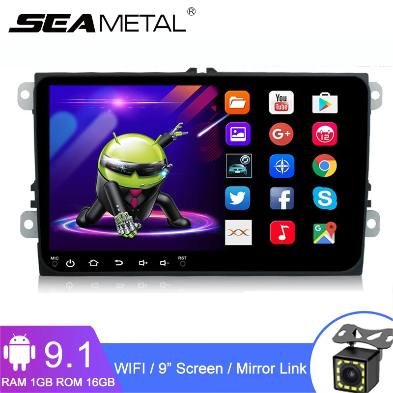9 &quot2 Din Android 1 автомобильное радио авто сенсорный экран мультимедийный плеер