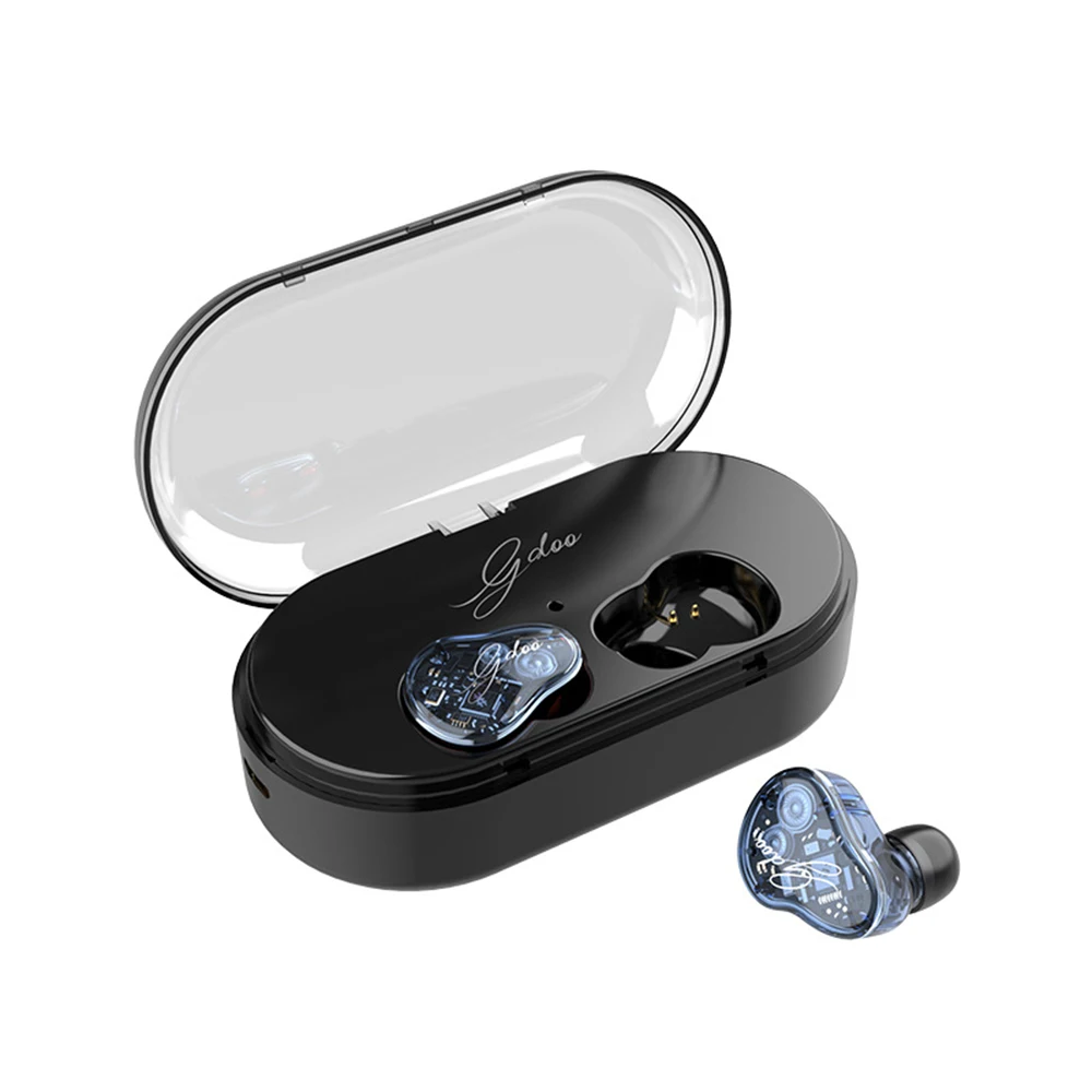 Z6 TWS Bluetooth 5.0 Earphone HiFi Bass Headset Graphene Smart Touch Dual Dynamic Driver IPX7 Waterproof In-Ear phone