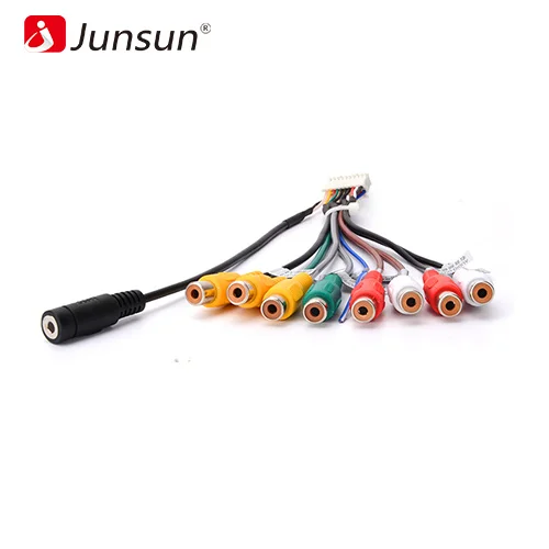 Preek perspectief wijn Junsun Auto Stereo Radio Rca Uitgang Draad Aux In Adapter Kabel|Kabels,  Adapters & Stopcontacten| - AliExpress