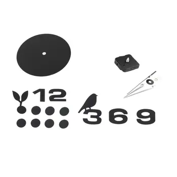 

Simple Digitsdiy Wall Clock Modern Bird 3D Mirror Removable Wall clock Acrylic Decal Home Living Room Decoration ZK51400