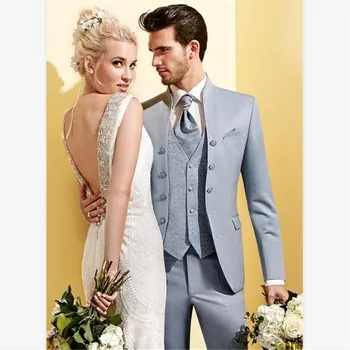 

New Classic Men’s Suit Smolking Noivo Terno Slim Fit Easculino Evening Suits For Men Party Prom Groom Tuxedos Groomsmen