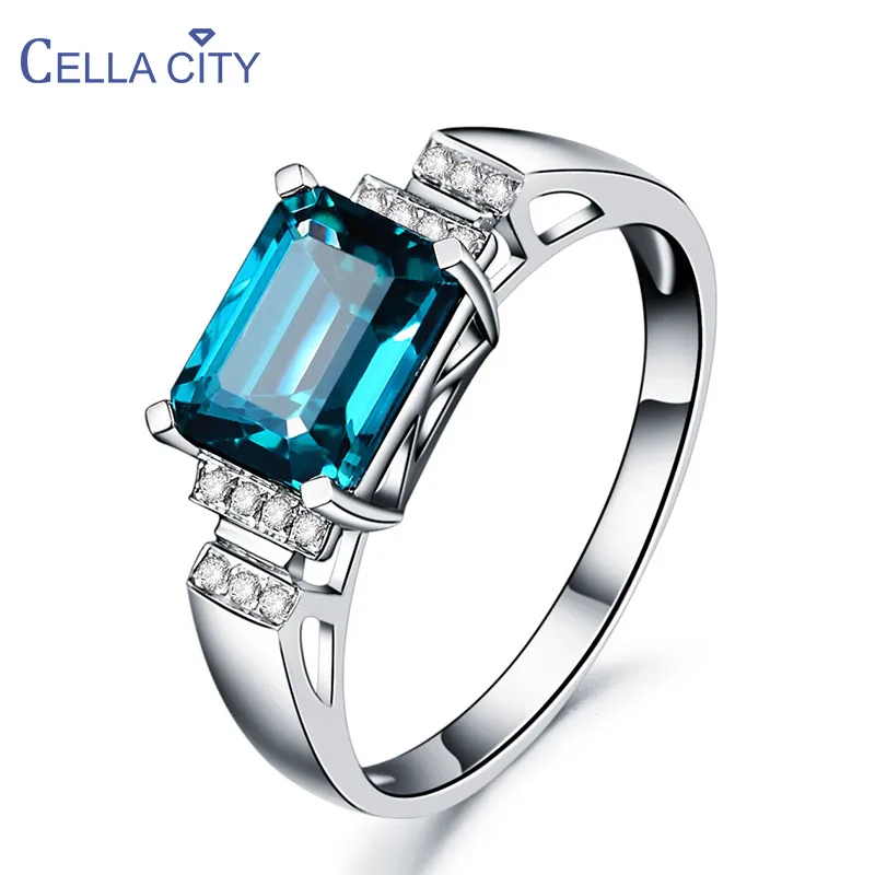 Resizable Ring Stone 925 925 Silver Ring Gemstone Fine Gemstone Ring 925 Trendy Aliexpress