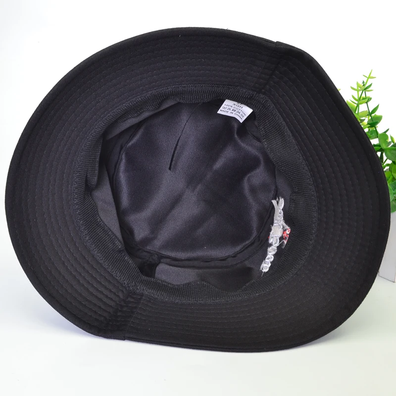 Letter Embroidery Bucket Hat For Women Men Cotton Spring Summer Fisherman caps harajuku pop flat sun hat panama