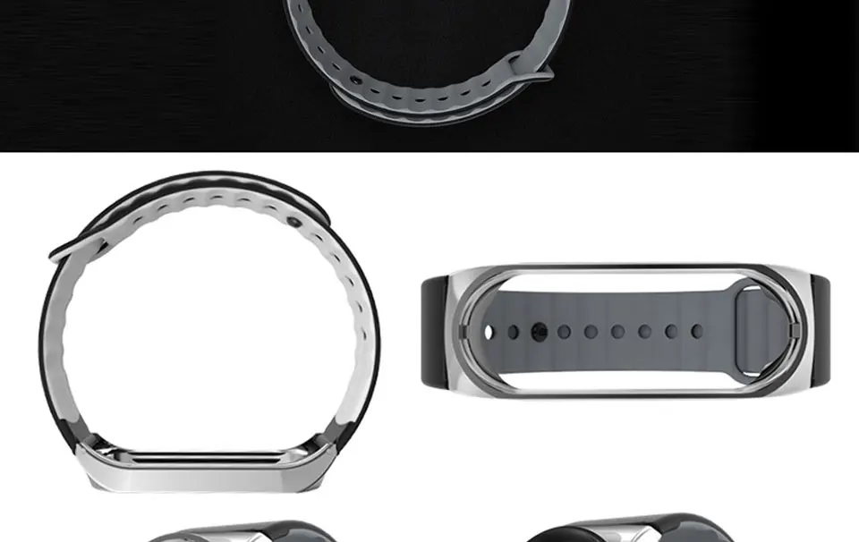 FANGTUOSI для mi Band 4 mi band 3 ремешок Спортивный Браслет Силиконовый металлический чехол ремешок для Xiaomi mi Band 4 3 Correa
