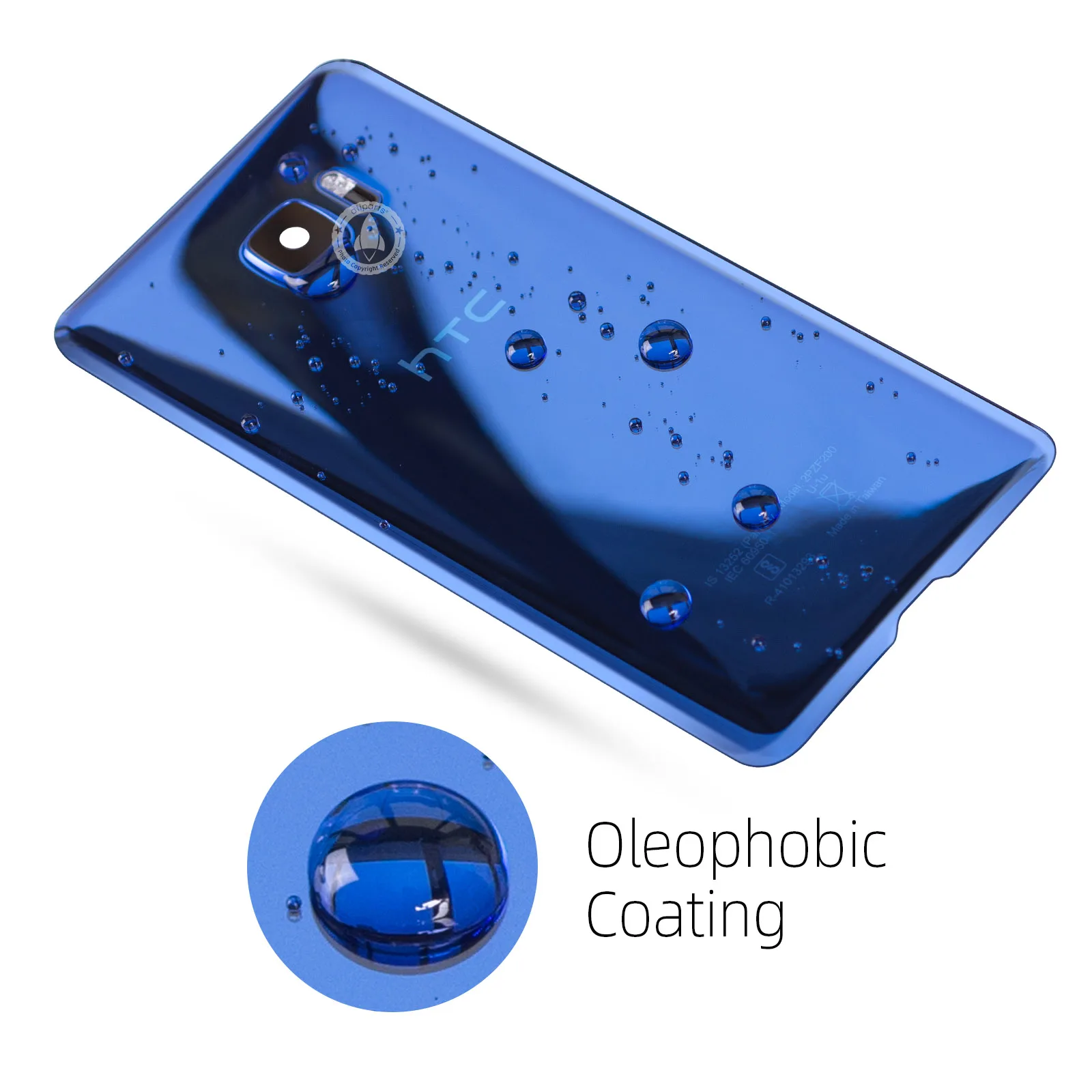 Оригинальная задняя панель корпуса для htc U Ultra задняя крышка батарейный отсек с объективом камеры для htc U Ultra запасные части