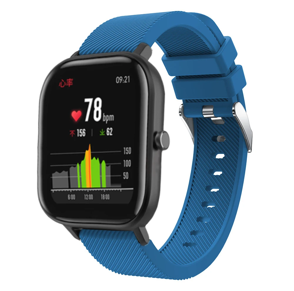 Для Xiaomi Huami Amazfit GTS силиконовый ремешок на запястье Замена для samsung Galaxy watch 42 мм gear sport/s2 Смарт-часы полосы