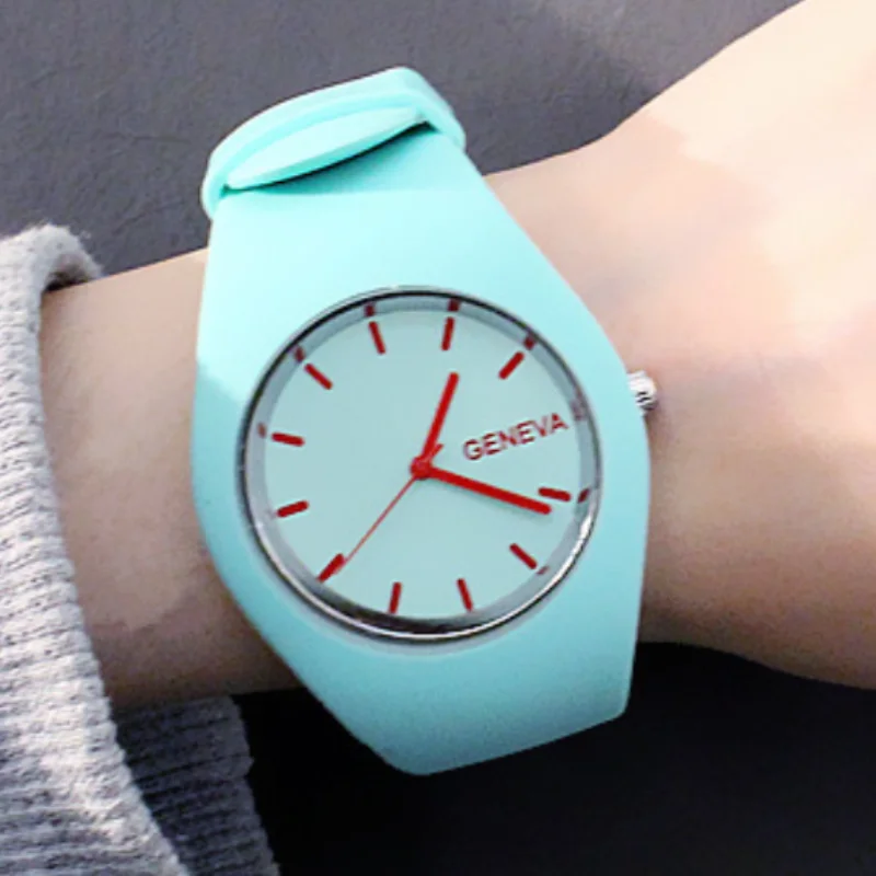 casual quartz analog silicone