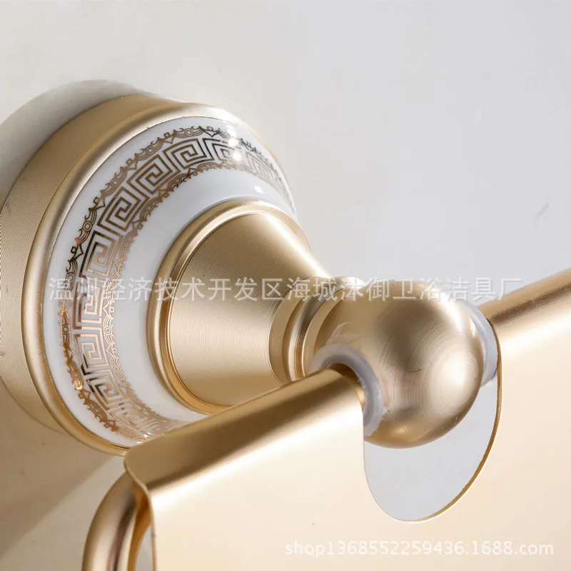Mu yulai Sanitary Ware Space Brushed Aluminum Bathroom Hook Unit Toilet Paper Holder Tissue Box Toilet Paper Towel Holder Paper