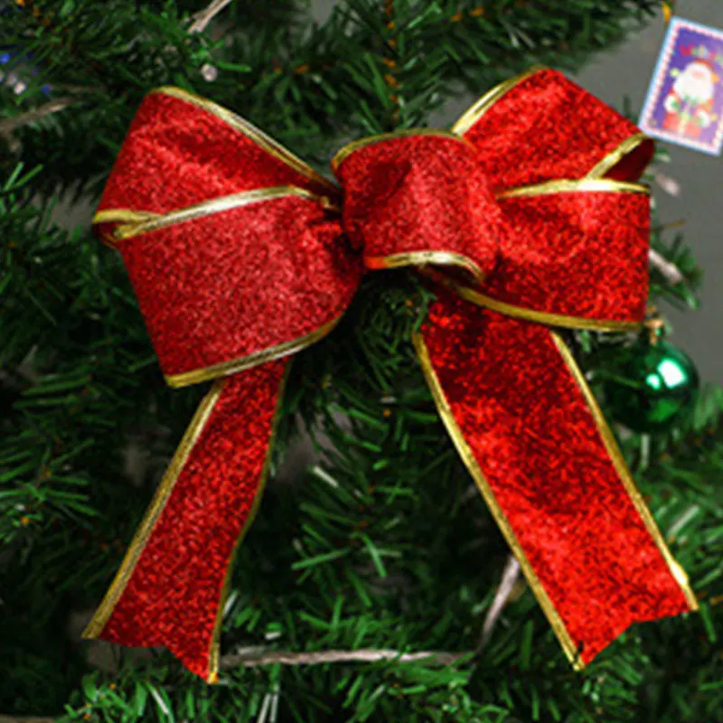 Тканевый бант, украшение для рождественской елки, рождественские банты, банты, креативный банкет, товары для дома, вечерние украшения