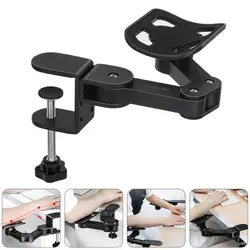 Suporte ergonômico do descanso de pulso do braço do metal da almofada do cotovelo da extensão da mesa de gerencio