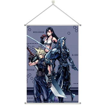 

Anime Final Fantasy VII Prsonalize Customer Made Alloy Fabric Wall Poster Scroll 60x90cm 24x36inches