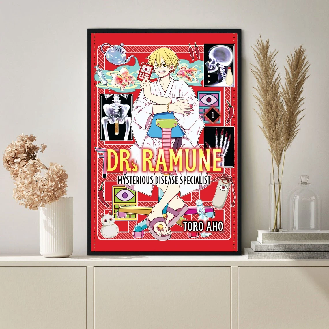 

Постер аниме Dr. Ramune, кинотеатр, ТВ-сериал, печать на холсте, персонализированный кинопостер, популярная новая драма в Японии