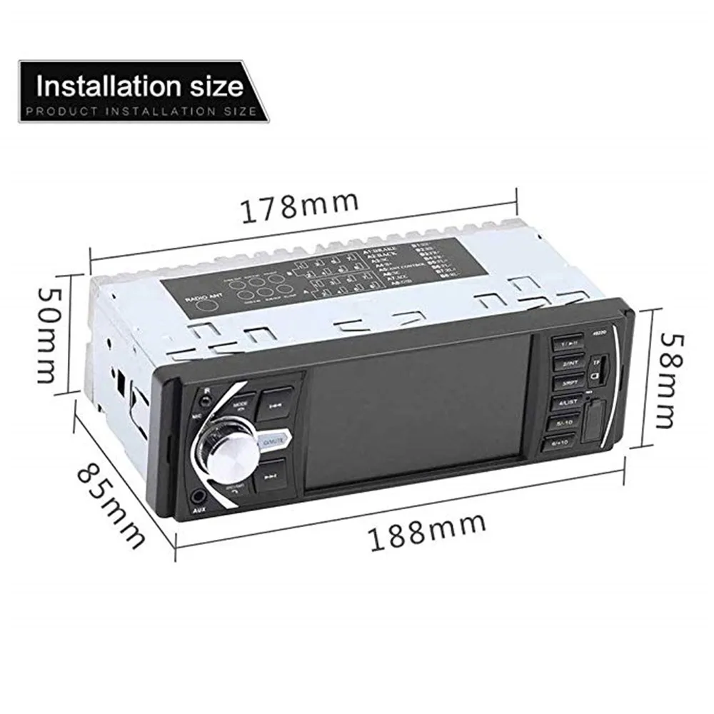 Автомагнитолы 1 Din 4022D FM радио авто аудио стерео автомобильный радиоприемник с