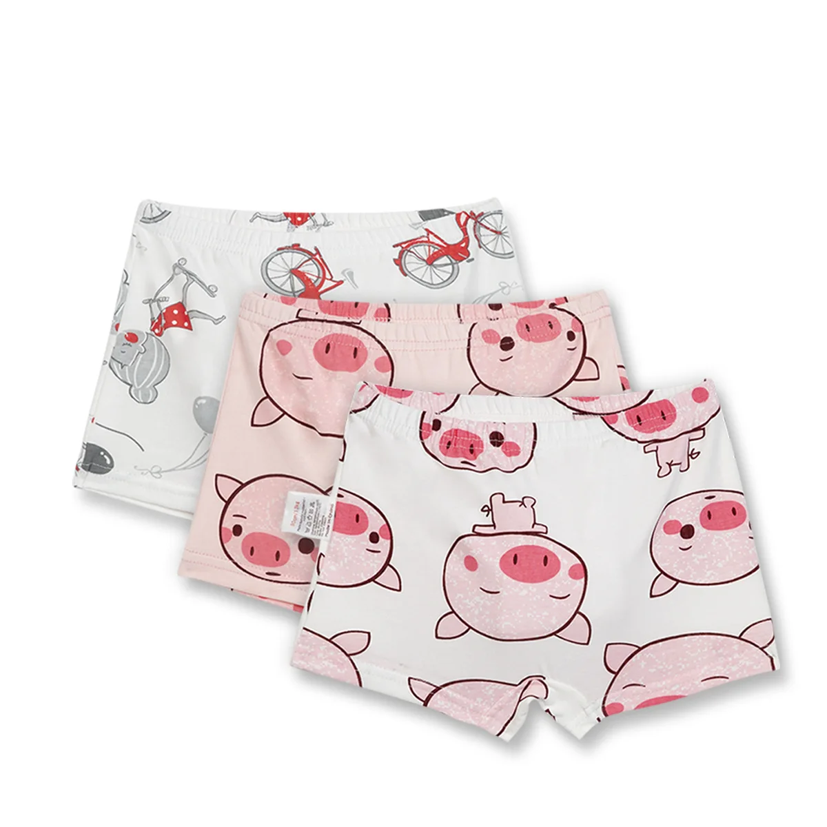 LOOZYKIT/детское нижнее белье из 3 предметов милое хлопковое нижнее белье с роговыми рогами для мальчиков и девочек нижнее белье с четырьмя краями шорты детские шорты, одежда От 3 до 8 лет